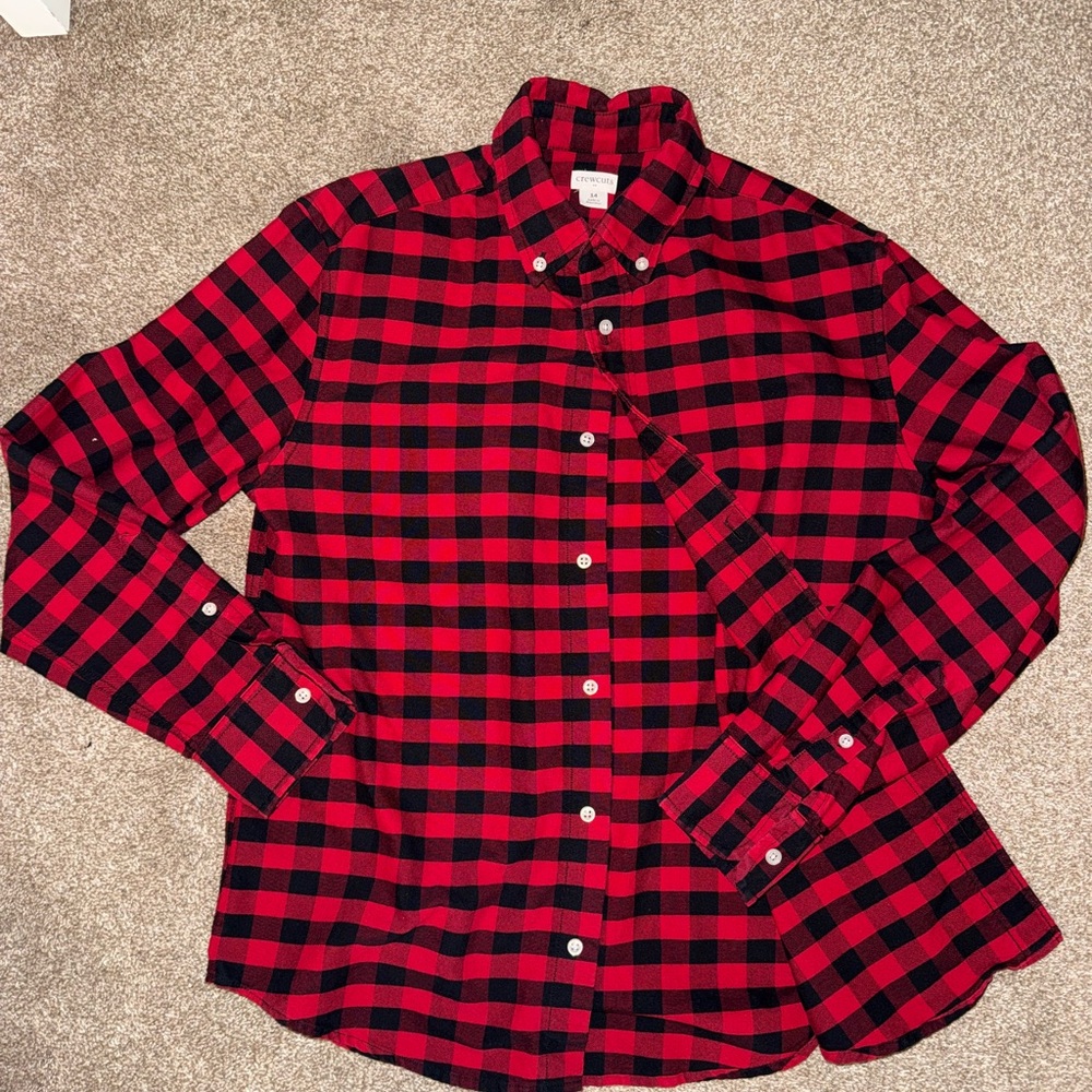 Crewcuts Red and Black Checkered Shirt